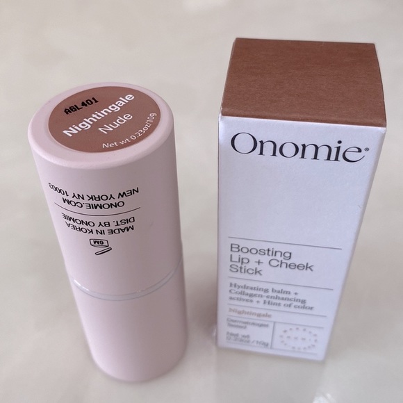 (BA1) ONOMIE Boosting Lip + Cheek Hydrating & Collagen Stick in Nightingale, 10g - Picture 6 of 10